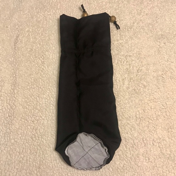 Gold and black holiday party Wine bottle bag - Picture 4 of 5